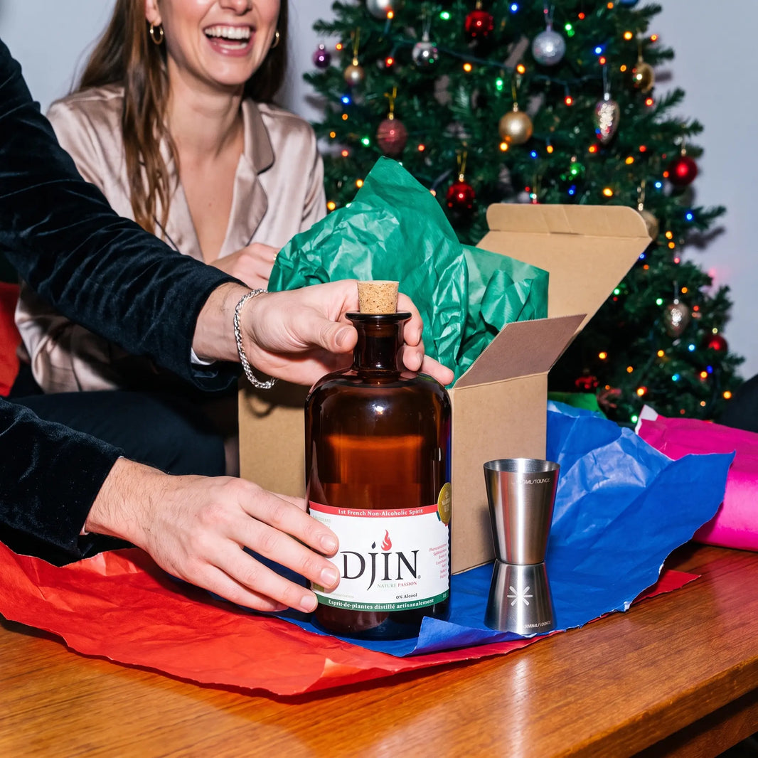 Coffret cadeau I Spiriteux sans alcool plus verre doseur Sobrissim